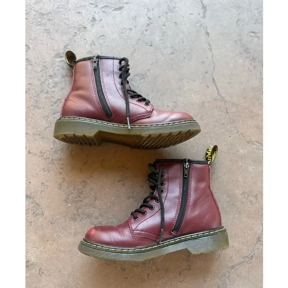 Dr. Martens Delaney Maroon Boots size 3
